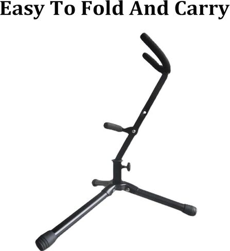 Folding Alto/Tenor Saxophone Stand, Metal Leg Tripod for Music Rehearsal and Performance in Saudi Arabia
