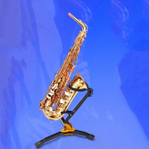 Saxophone Stand,Floor Standing Display Bracket,Foldable Tripod,Suitable for Alto/Tenor Saxophone,Easy to Install in Saudi Arabia