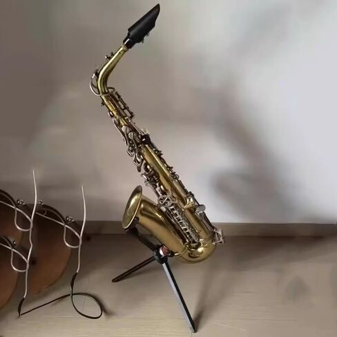 محمولة Alto/Alto Tenor ساكسفون قابلة للطي ، ترايبود الساق المعدنية للآلات الموسيقية (41 × 48 × 29.5 سم) in Saudi Arabia