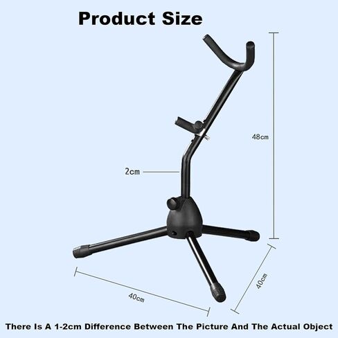 Saxophone Stand,Adjustable Height Floor Bracket,Foldable Display Instrument Shelf,for Alto/Tenor Saxophone,Easy to Disassemble in Saudi Arabia