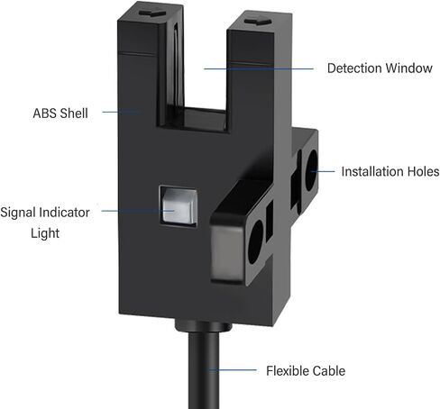 5pcs switch switch sensor sensor u على شكل فتحة للكشف عن الإعداد المرن تشمل 5 قطع سريعة لتثبيت المعدات أشباه الموصلات الآلية صناعة الكهرباء in Saudi Arabia