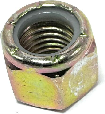 3/4"-10 Grade 8 Hex Nylon Insert Lock Nut, Yellow Zinc, 5 Pack in Saudi Arabia