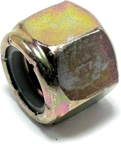 3/4"-10 Grade 8 Hex Nylon Insert Lock Nut, Yellow Zinc, 5 Pack in Saudi Arabia