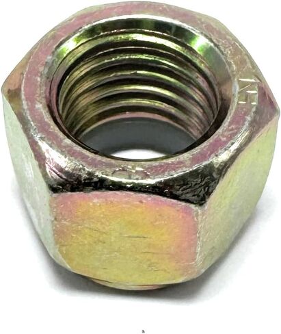 3/4"-10 Grade 8 Hex Nylon Insert Lock Nut, Yellow Zinc, 5 Pack in Saudi Arabia