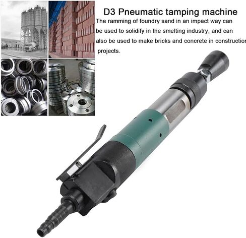 Pneumatic Tamping Machine, D3 Earth Sand Rammer Tamper Air Drill Tamper Tapper Hammer Sander Pneumatic Tapping 410-470mm 0.63Mpa Green,D3 in Saudi Arabia