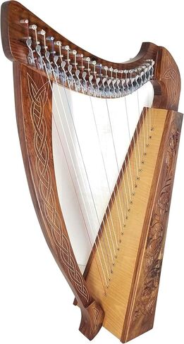 22 سلاسل القيثارة الأيرلندية Celtic Highland الصلبة روزوود الطبيعية لرفع توليف المفتاح مجموعة إضافية تضمن 33 "بوصة طول الورد in Kuwait