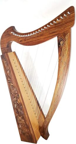 22 سلاسل القيثارة الأيرلندية Celtic Highland الصلبة روزوود الطبيعية لرفع توليف المفتاح مجموعة إضافية تضمن 33 "بوصة طول الورد in Kuwait