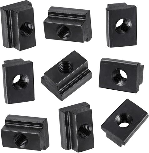 Amosfun 10-Pack T-Slot Nut Block M8 Steel Sliding Nuts for Pick-Up Trucks Carbon Steel T-Nuts for Extrusion Applications in Saudi Arabia