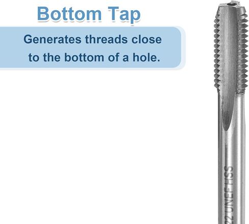 uxcell 2pcs Hand Bottom Tap 5/16-24 UNF 2B Thread Bottoming Style Threading Taps High Speed Steel HSS6542 Straight Flutes Screw Tapping Tool in Saudi Arabia