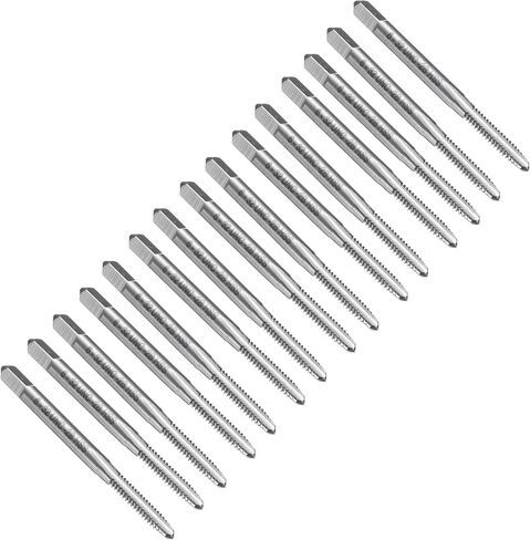 uxcell 15pcs Straight Flute Thread Tap, 10-32 UNF Screw Threading Tapping Tool Thread Milling Machine Taps, High-Speed Steel 6542 (HSS 6542) in Saudi Arabia