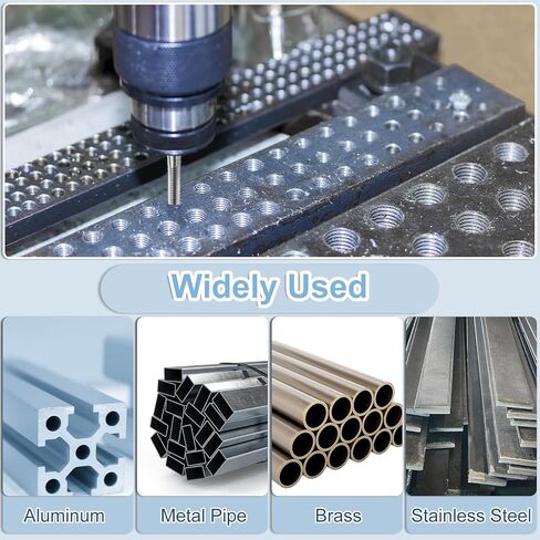 uxcell 15pcs Straight Flute Thread Tap, 10-32 UNF Screw Threading Tapping Tool Thread Milling Machine Taps, High-Speed Steel 6542 (HSS 6542) in Saudi Arabia