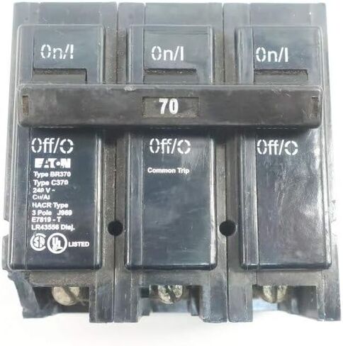 Eaton BR370 قاطع الدائرة 3P 70A 240V-AC in Saudi Arabia
