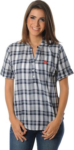 NCAA Women's Short Sleeve Plaid Top in Kuwait