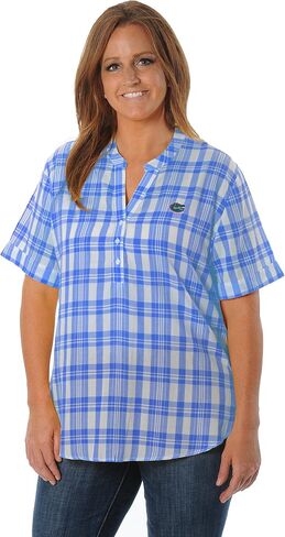 NCAA Women's Short Sleeve Plaid Top in Kuwait