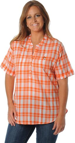 NCAA Women's Short Sleeve Plaid Top in Kuwait