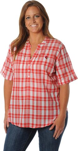 NCAA Women's Short Sleeve Plaid Top in Kuwait