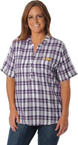 NCAA Women's Short Sleeve Plaid Top in Kuwait