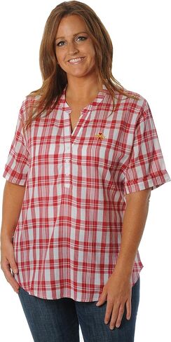 NCAA Women's Short Sleeve Plaid Top in Kuwait