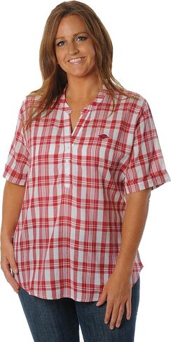 NCAA Women's Short Sleeve Plaid Top in Kuwait