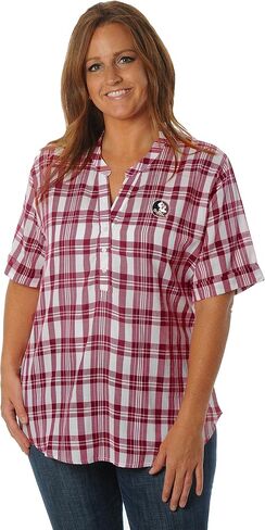 NCAA Women's Short Sleeve Plaid Top in Kuwait