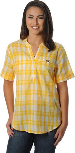 NCAA Women's Short Sleeve Plaid Top in Kuwait