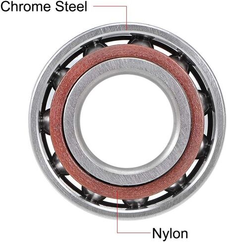 uxcell 7206AC Angular Contact Ball Bearing 30x62x16mm, Single Row, Open, 25° Contact Angle 2pcs in Kuwait