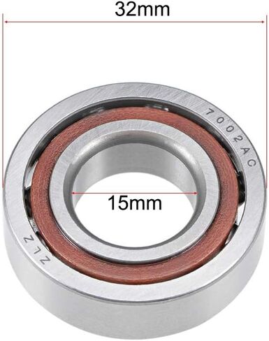 uxcell 7206AC Angular Contact Ball Bearing 30x62x16mm, Single Row, Open, 25° Contact Angle 2pcs in Kuwait