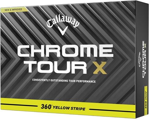 Callaway Chrome Tour x 360 stripe golf balls in Saudi Arabia