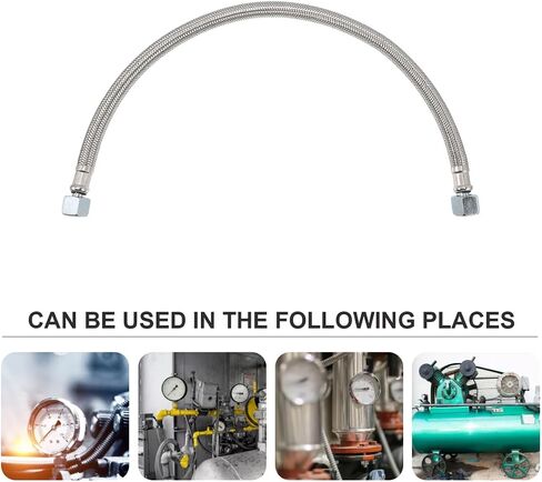 Air Compressor Hose Braided Stainless Steel Flexible Short Air Compressor Hose One-Way Valve for Industrial Use in Saudi Arabia