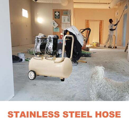 Air Compressor Hose Braided Stainless Steel Flexible Short Air Compressor Hose One-Way Valve for Industrial Use in Saudi Arabia