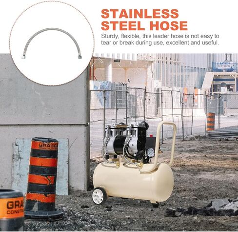 Air Compressor Hose Braided Stainless Steel Flexible Short Air Compressor Hose One-Way Valve for Industrial Use in Saudi Arabia
