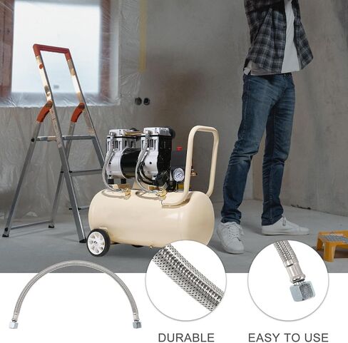 Air Compressor Hose Braided Stainless Steel Flexible Short Air Compressor Hose One-Way Valve for Industrial Use in Saudi Arabia