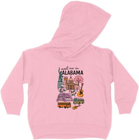 Meet Me In Alabama Kids Hoodie Sweatshirt Toddler in Saudi Arabia