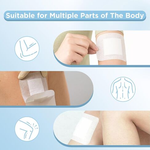 OK TAPE Bordered Gauze Island Dressing 4"x4",25 Count Wrapped Gauze Pads,Non-Woven Sterile Wound Dressing with Highly Absorbent Pad,Soft and Breathable Bandages for Wounds, First Aid in Saudi Arabia