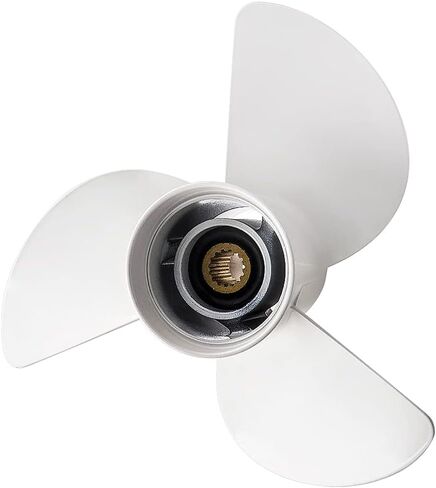 MaxPeedingRods 13 1/4x17 المروحة الخارجية لـ Yamaha Prop T50HP T60HP 70HP 75HP 80HP 115HP 130HP 6E5-45945-01-00 15 Spline 3 Blades RH ، 6E54594501EL Aluminum in Kuwait
