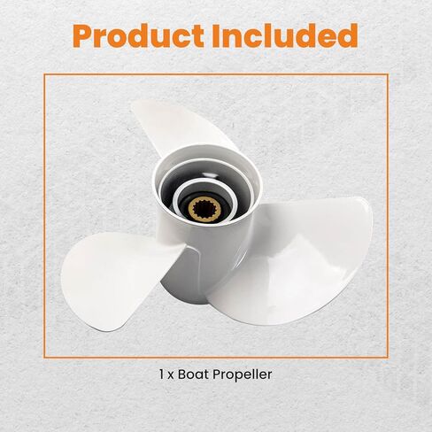 MaxPeedingRods 13 1/4x17 المروحة الخارجية لـ Yamaha Prop T50HP T60HP 70HP 75HP 80HP 115HP 130HP 6E5-45945-01-00 15 Spline 3 Blades RH ، 6E54594501EL Aluminum in Kuwait
