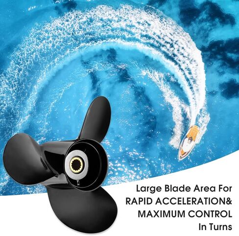 13 x 19 Aluminum Boat Propeller for Mercury Engines 40 50 60 70 75 80 90 100 115 125 140 150HP 48-77346A45 15Spline Tooth RH in Saudi Arabia