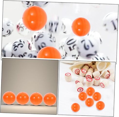 Milisten 50pcs Openable Plastic Bingo Balls Lightweight Raffle Drawing Spheres for Team Building Parties Casual Gatherings Fun Party Favor Containers in Kuwait