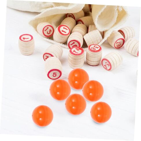 Milisten 50pcs Openable Plastic Bingo Balls Lightweight Raffle Drawing Spheres for Team Building Parties Casual Gatherings Fun Party Favor Containers in Kuwait