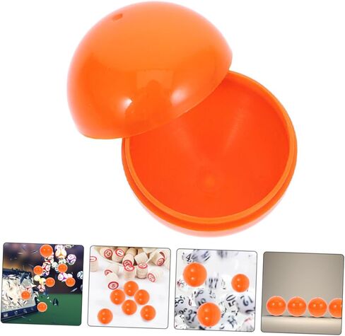 Milisten 50pcs Openable Plastic Bingo Balls Lightweight Raffle Drawing Spheres for Team Building Parties Casual Gatherings Fun Party Favor Containers in Kuwait