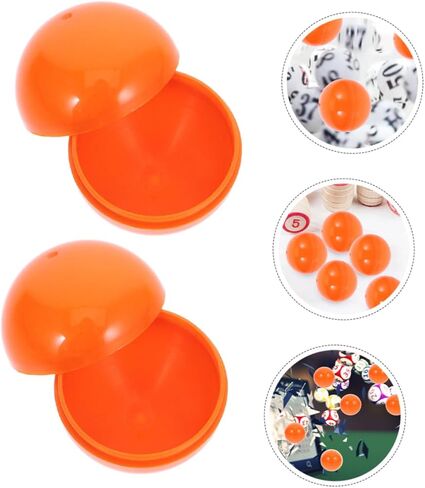 Milisten 50pcs Openable Plastic Bingo Balls Lightweight Raffle Drawing Spheres for Team Building Parties Casual Gatherings Fun Party Favor Containers in Kuwait