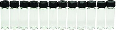 SE 1-3/4" x 9/16" Leak-Proof Glass Vial Set (12 PC.) - GB3-12 in Saudi Arabia