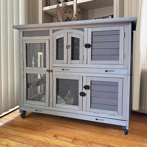 Gutinneen Rabbit Playpen Bunny Run Extension Pet Playpen Indoor Small Animal Playpen (Playpen فقط) in Kuwait