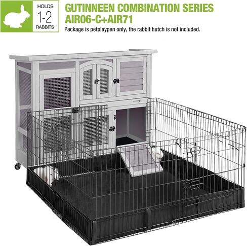 Gutinneen Rabbit Playpen Bunny Run Extension Pet Playpen Indoor Small Animal Playpen (Playpen فقط) in Kuwait