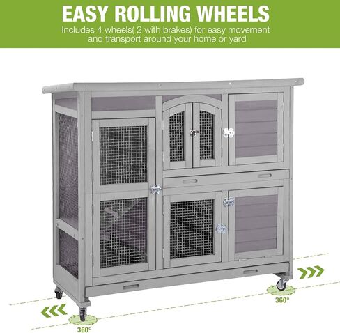 Gutinneen Rabbit Playpen Bunny Run Extension Pet Playpen Indoor Small Animal Playpen (Playpen فقط) in Kuwait