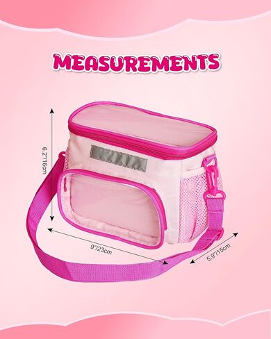 Kids Bike Basket Front – Bicycle Handlebar Bag for Tricycle, Balance Bike, or Scooter – with Detachable Shoulder Strap – Gift for Girls – Bike Accessories & Water Bottle Holder, Pink in Kuwait