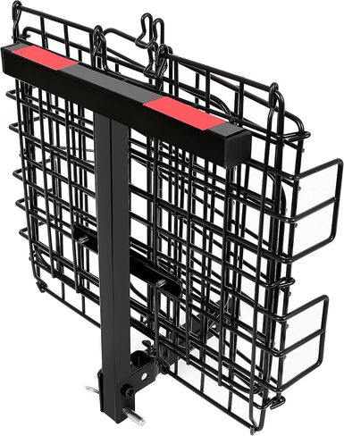 ECOTRIC Rear Folding Basket Compatible with Most Pride Mobility Scooters Waterproof Made of Steel and Works with 1" Receiver Storage Cargo Basket Black in Saudi Arabia