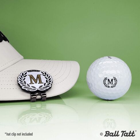 Monogram Golf Ball Stamp - علامة ذاتية - أداة علامات دائمة سريعة الجفاف ، لا تسرب أو عبوات ، قابلة لإعادة الاستخدام ومقاومة للماء - هدية مثالية لاعبي الغولف والآباء والتقاعد. in Kuwait