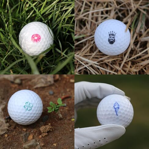 ZEETY Golf Ball Stamp, Golf Ball Stamper, Self-Inking Golf Ball Stamp Marker to Identify Golf Balls, Golf Gift Golf Accessories for Men and Women Golfers in Kuwait