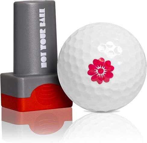 ZEETY Golf Ball Stamp, Golf Ball Stamper, Self-Inking Golf Ball Stamp Marker to Identify Golf Balls, Golf Gift Golf Accessories for Men and Women Golfers in Kuwait